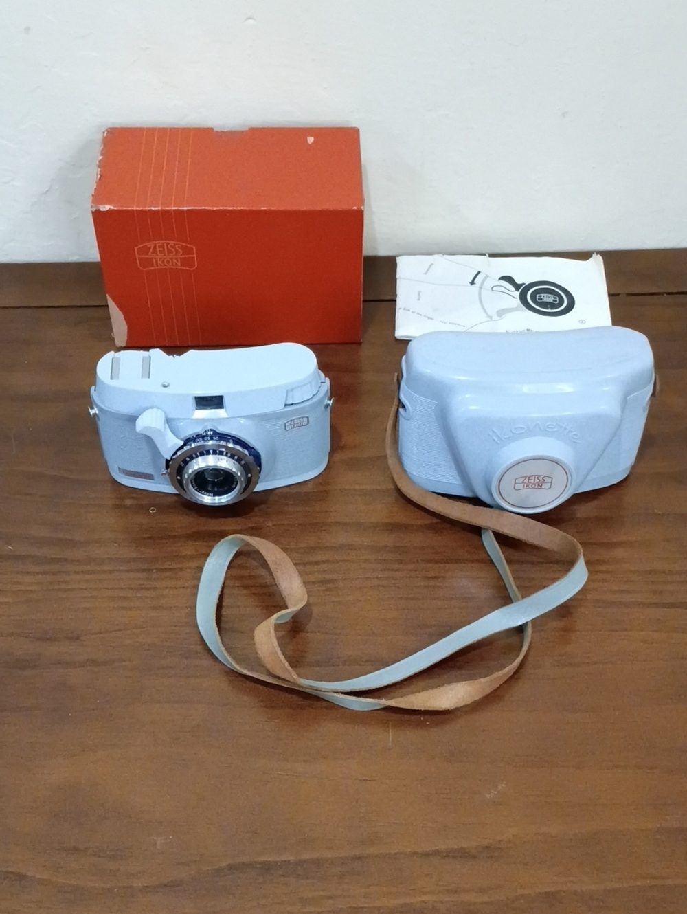 Zeiss Ikon Ikonette 35mm Camera With Case, Untested, Vintage 1950s!